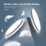 LOW PROFILE ROUND BUTTON 22W IP54 DIM
